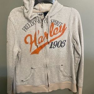 WOMENS Harley Davidson zip up size Large